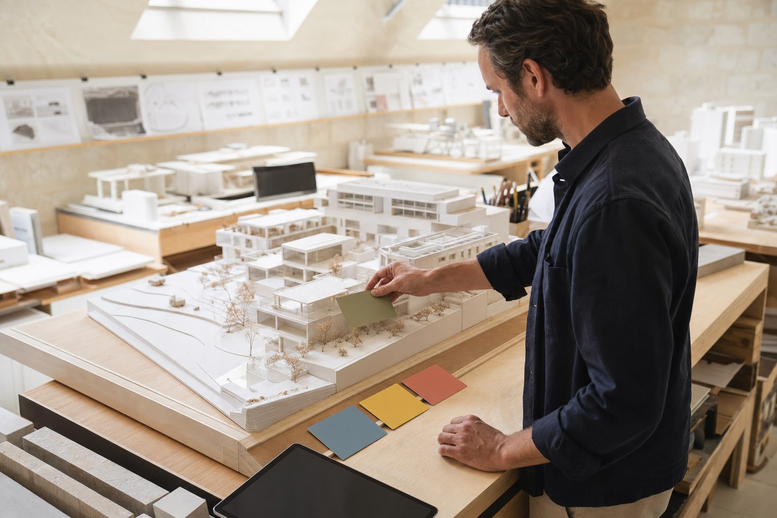 Chef de projet rapprochant les étapes réalisées d’une maquette avec les modalités de facturation