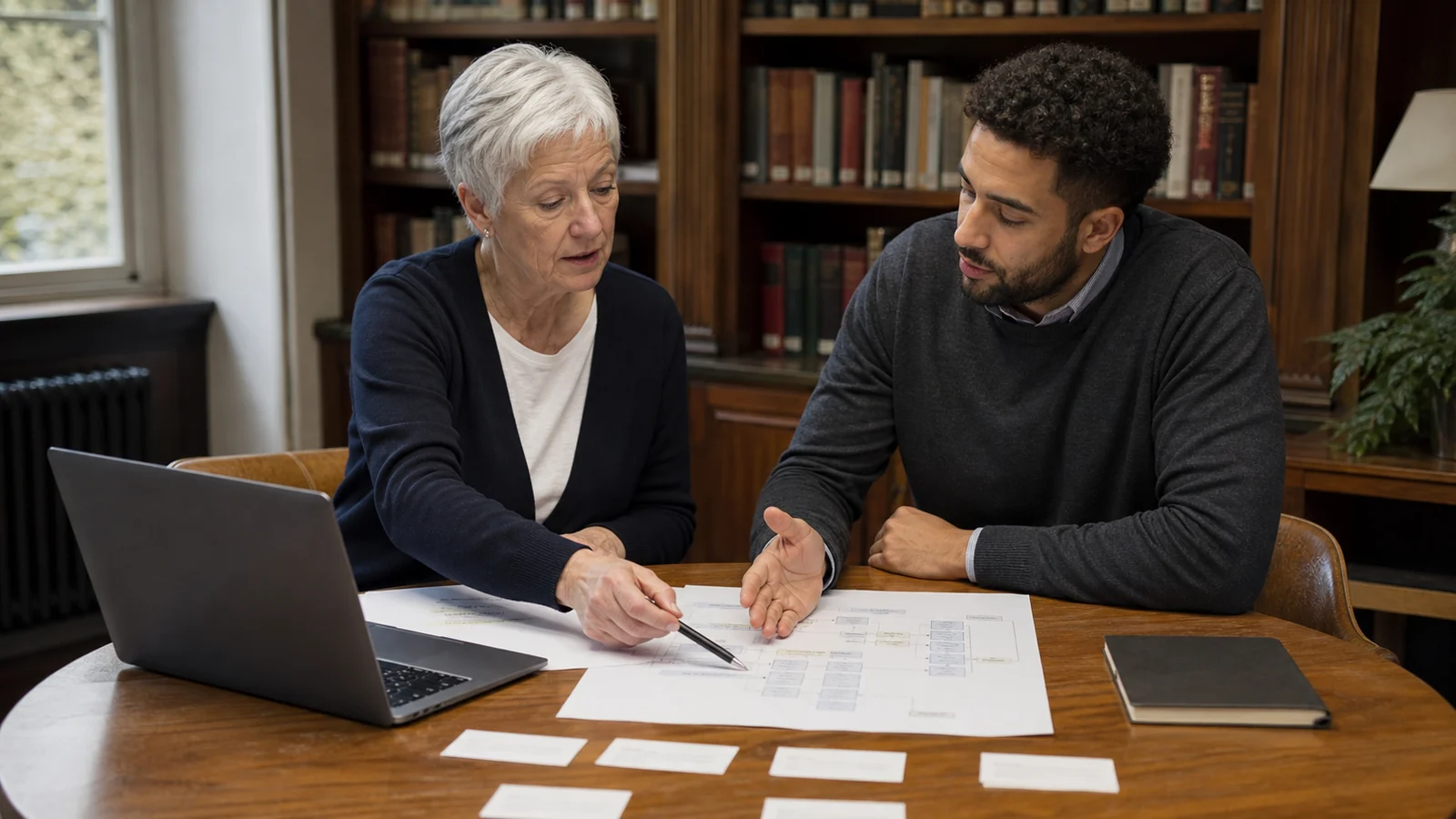 Experte-comptable et consultant préparant le mapping d’un connecteur